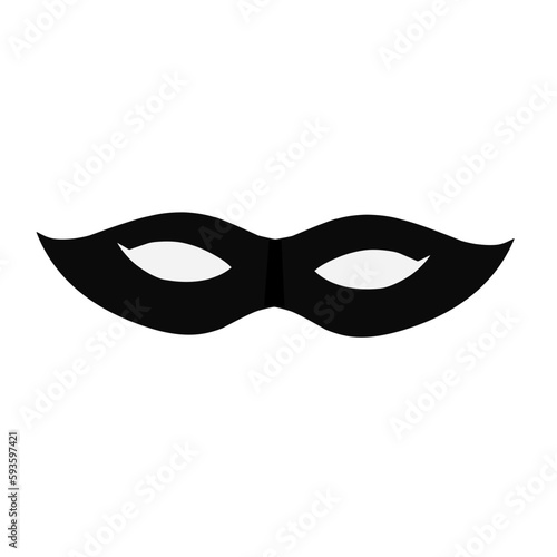 Mask superhero silhouette