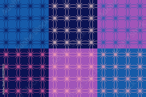 modern abstract geometric line seamless pattern