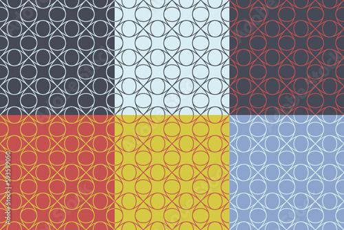 modern abstract geometric line seamless pattern