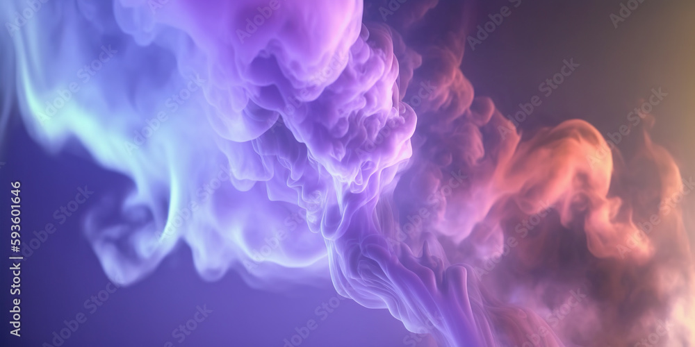Moody Pastel Smoke - Abstract Background - Generative AI