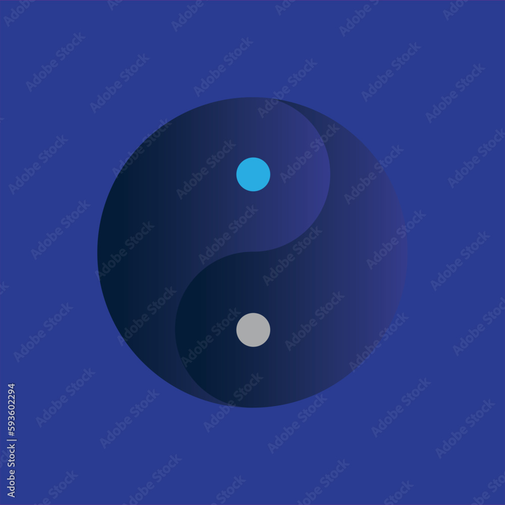 ying yang circle blue gradient ying yang circle blue gradient