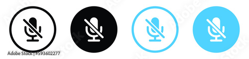 no microphone icon mic off symbol . voice mute icon buttons