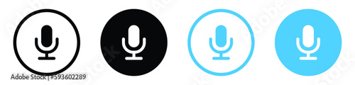 microphone mic icon, voice icon symbol buttons
