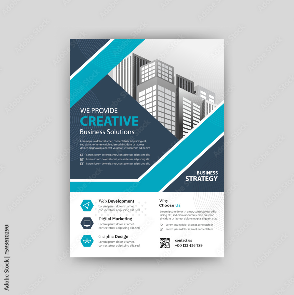 Abstract Geometric Business vector template for Flyer, Brochure, Annual Report, Magazine, Poster, Corporate Presentation, Portfolio, Market, infographic with blue color Abstract Geometric Business vector template for Flyer, Brochure, Annual Report, Magazine, Poster, Corporate Presentation, Portfolio, Market, infographic with blue color