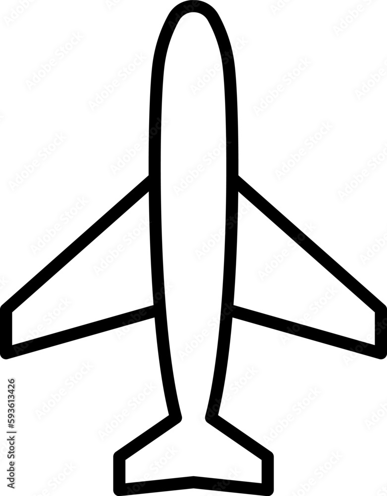 icon of an airplane vector icon of an airplane vector