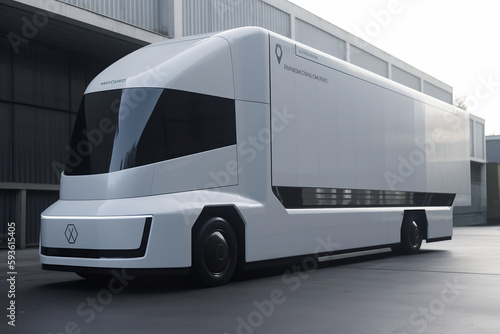 Future of autonomus cargo transportation, AV cargo truck, AV (Generative AI)