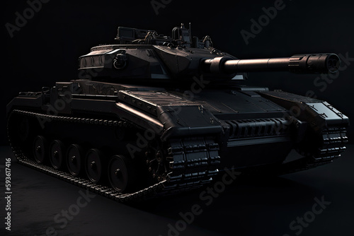 russian tank t 34 created with Generative AI technology