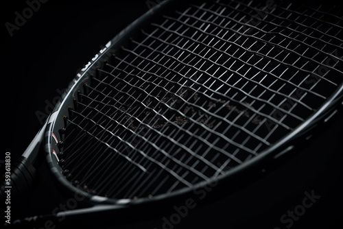 tennis racket on isolated background created with Generative AI technology © Robert Herhold