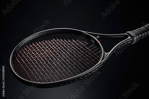 tennis racket on isolated background created with Generative AI technology