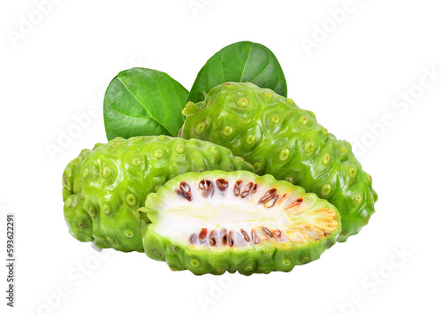 Quadro su tela Noni with leaf on transparent png