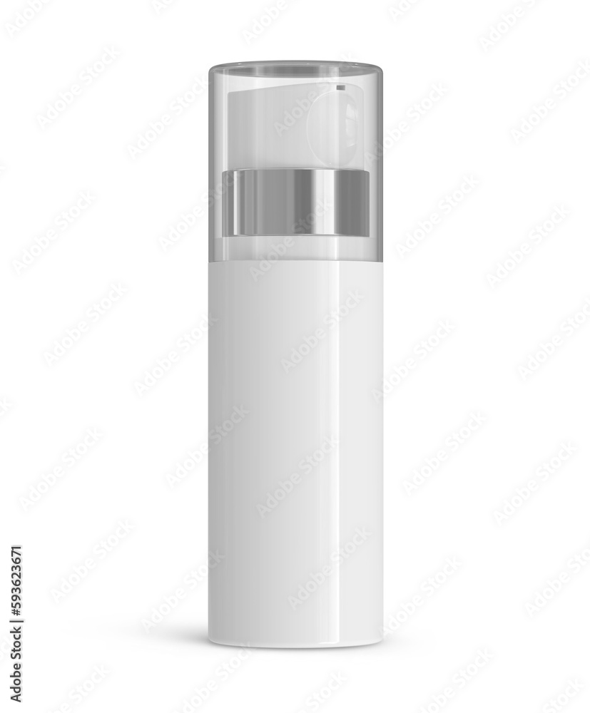 Blank Airless Pump Container Cosmetic Dispenser Bottles 3D-Rendering Blank Airless Pump Container Cosmetic Dispenser Bottles 3D-Rendering