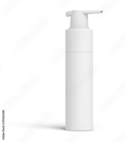 Blank Airless Pump Container Cosmetic Dispenser Bottles 3D-Rendering