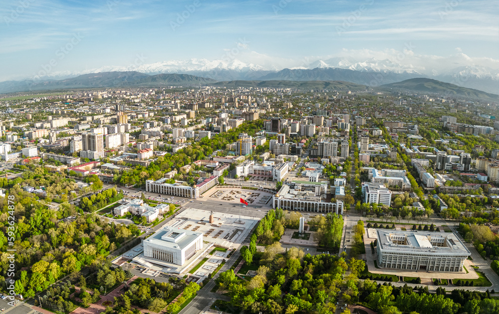 Ala-Too central square of Bishkek city