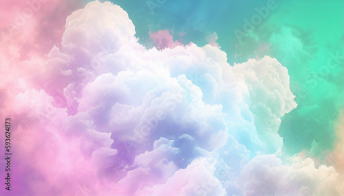 Pastel color gradient background. AI generated