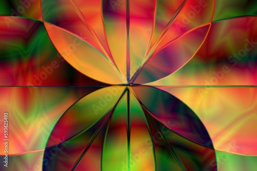 vibrant petals glowing lotus abstract background © Richard Miller