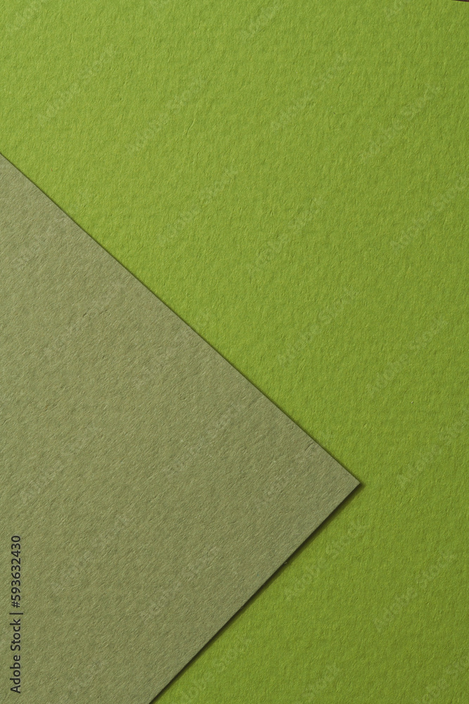 Rough kraft paper background, paper texture different shades of green. Mockup with copy space for text Rough kraft paper background, paper texture different shades of green. Mockup with copy space for text
