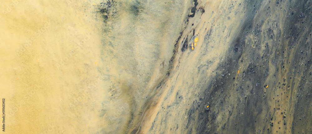 Obraz premium Abstract background liquid art, multi-colored marble texture, paint stains and blots