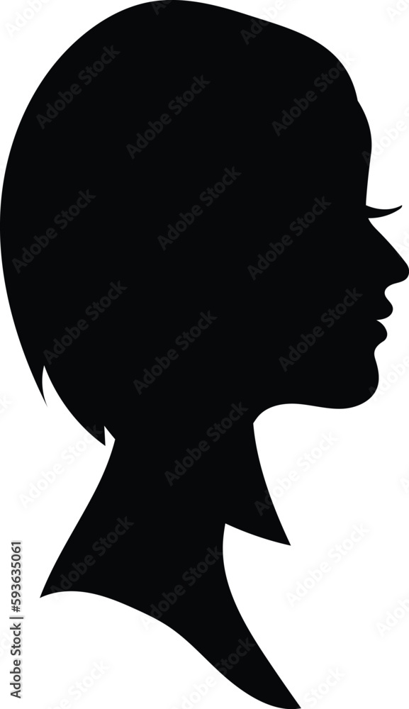 silhouette of a person with bubble