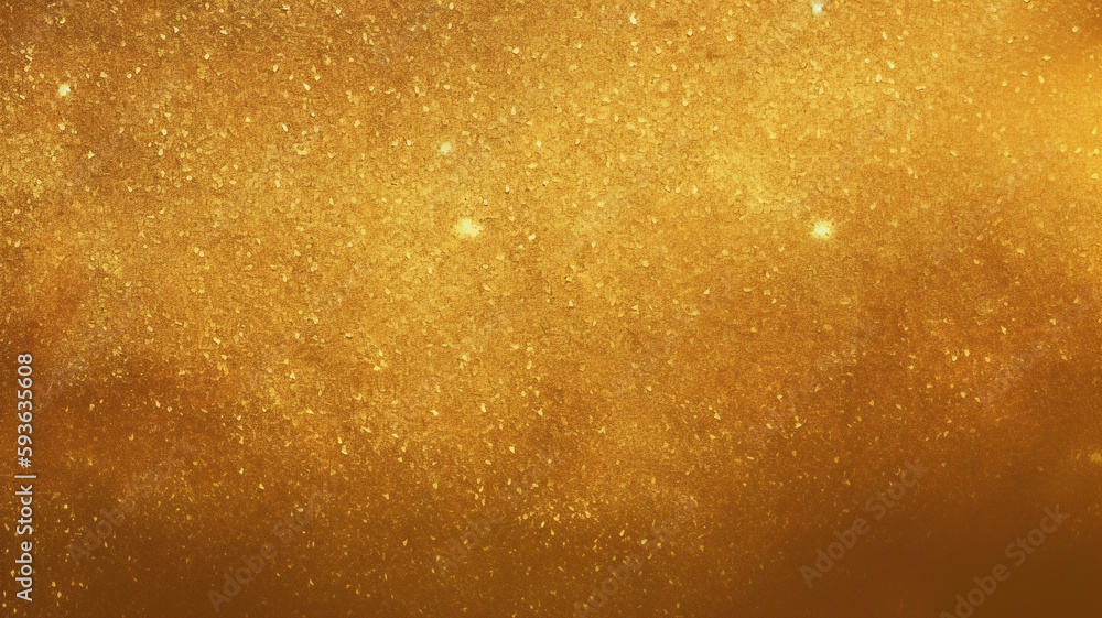 Gold dust on a black background
