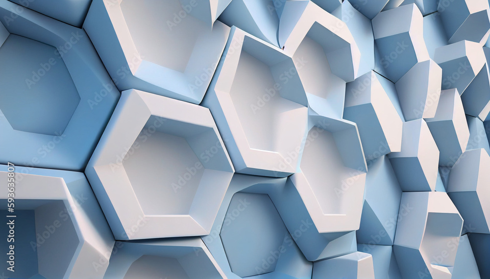 Beautiful futuristic Geometric Blue White background Ai generated image Beautiful futuristic Geometric Blue White background Ai generated image