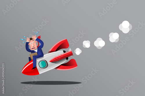 Doing business sometimes failing business plans is like a rocket that hits the ground quickly.