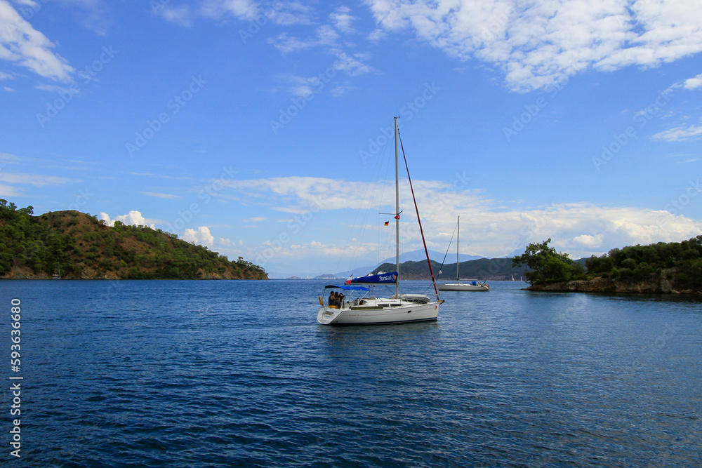 Sarsala Bay in Dalaman Town of Turkey