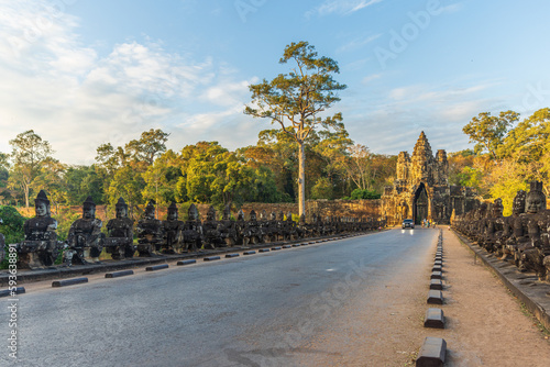 Quadro su tela Angkor Thom South Gate Angkor Wat Complex, Cambodia