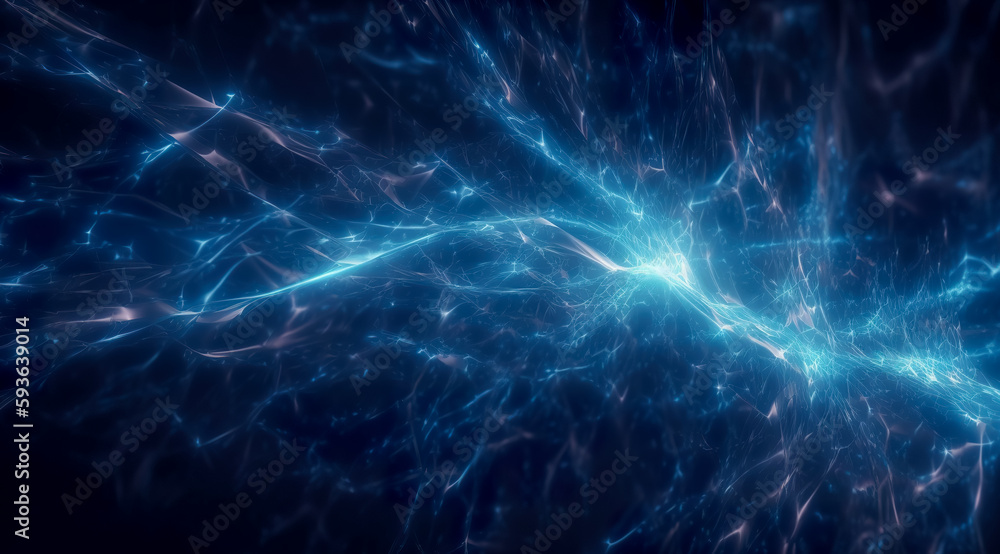Blue Digital cyberspace and digital data network connections concept. digital abstract background. Generative AI Blue Digital cyberspace and digital data network connections concept. digital abstract background. Generative AI
