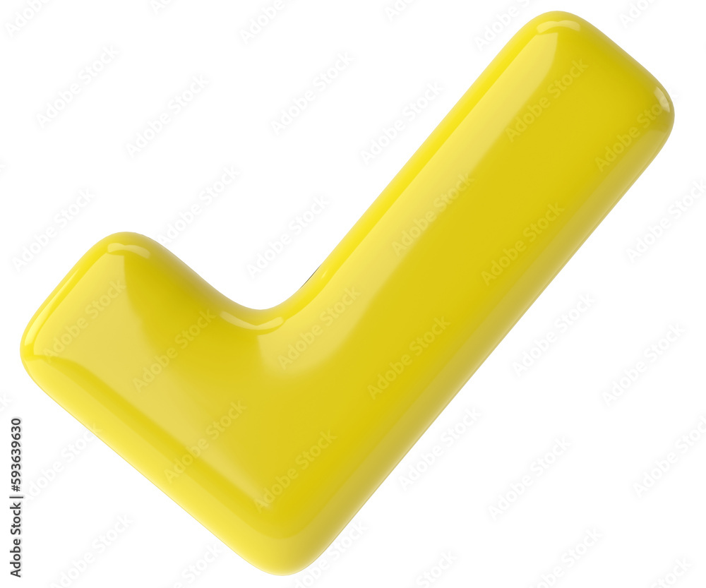 3D checkbox. Check mark. 3D illustration. 3D checkbox. Check mark. 3D illustration.