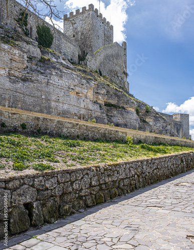 Obraz na plátne View of the formidable Castello di Lombardia (Lombardy Castle) in Enna, Sicily,