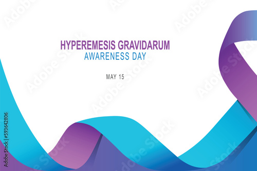 Hyperemesis Gravidarum Awareness Day background. photo