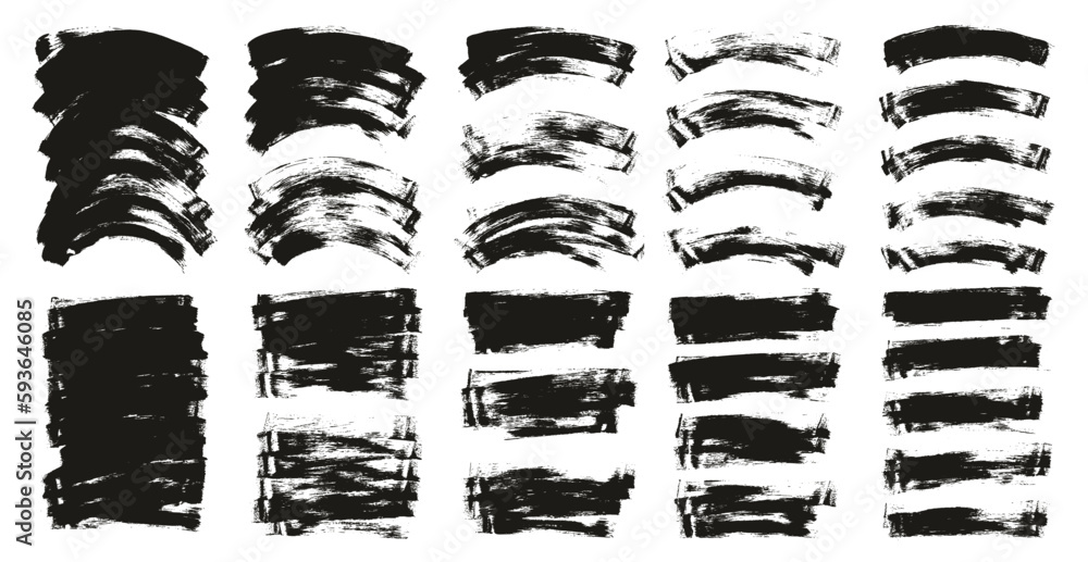 Flat Sponge Thin Artist Brush Long & Curved Background Mix High Detail Abstract Vector Background Mix Set Flat Sponge Thin Artist Brush Long & Curved Background Mix High Detail Abstract Vector Background Mix Set