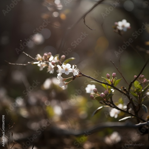 Spring blossom, Beautiful nature scene, Spring flowers, Abstract blurred background