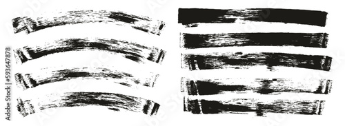 Wallpaper Mural Flat Sponge Thin Artist Brush Long & Curved Background Mix High Detail Abstract Vector Background Mix Set  Torontodigital.ca