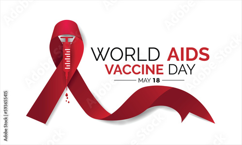 World Aids Vaccine Day. banner or poster design template.flat design. flyer design flat illustration.