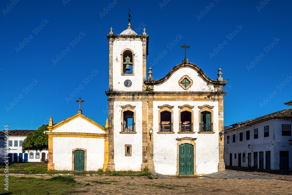The Jesuit Baroque-Rococo style of the 18th century Church of Santa Rita in Paraty on Brazil's Costa Verde The Jesuit Baroque-Rococo style of the 18th century Church of Santa Rita in Paraty on Brazil's Costa Verde