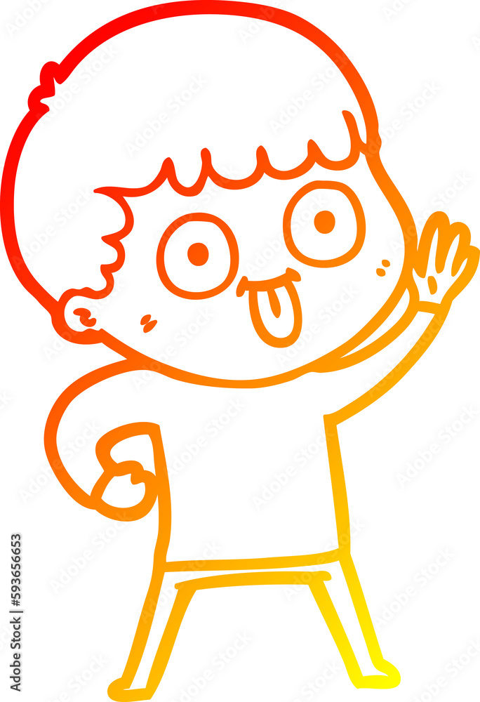 warm gradient line drawing cartoon man staring warm gradient line drawing cartoon man staring