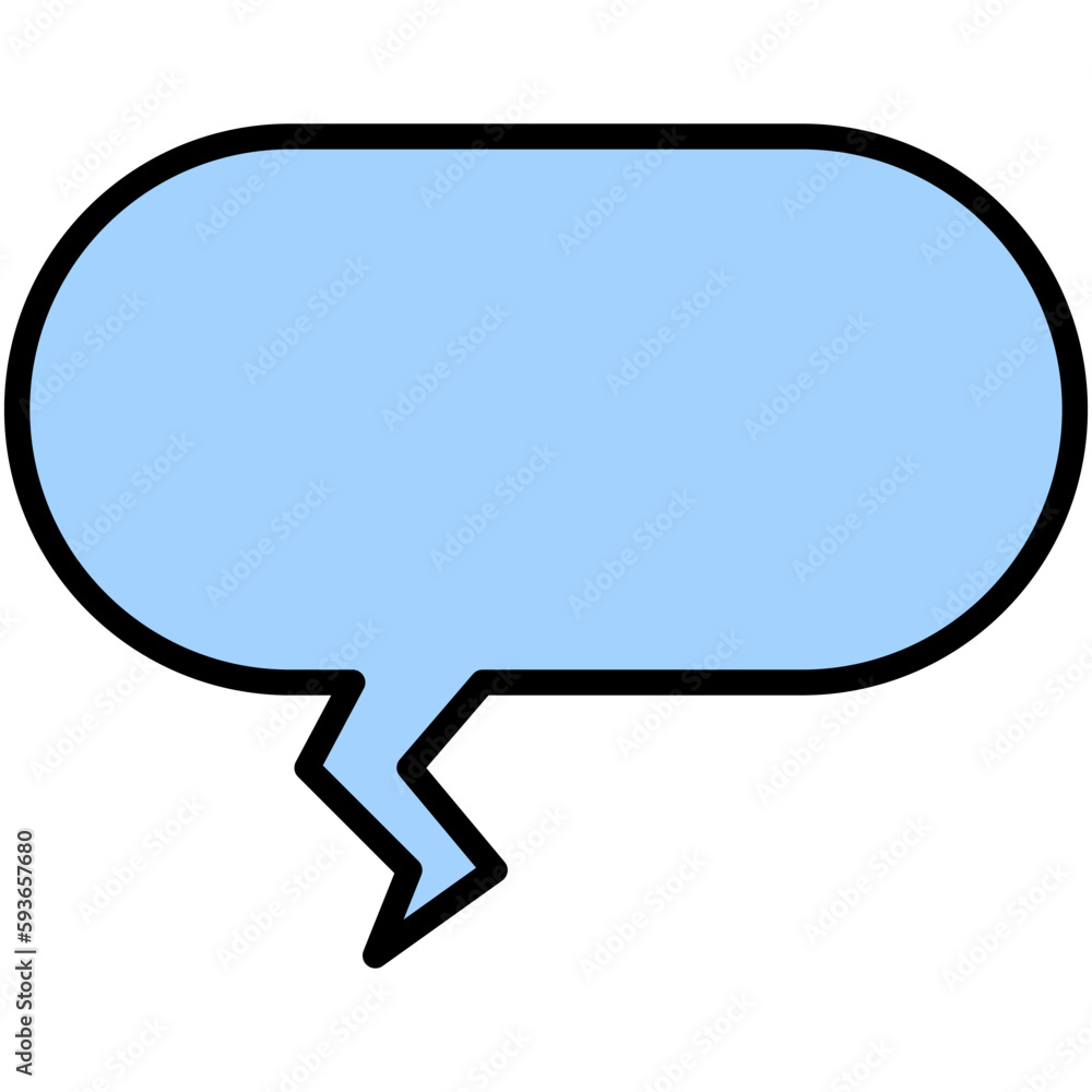 Naklejka premium Speech balloons icon, filled style vector illustration