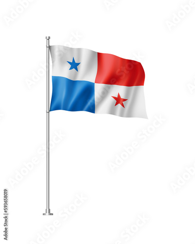 Free Download Panamanian flag isolated on white - GFXLoad