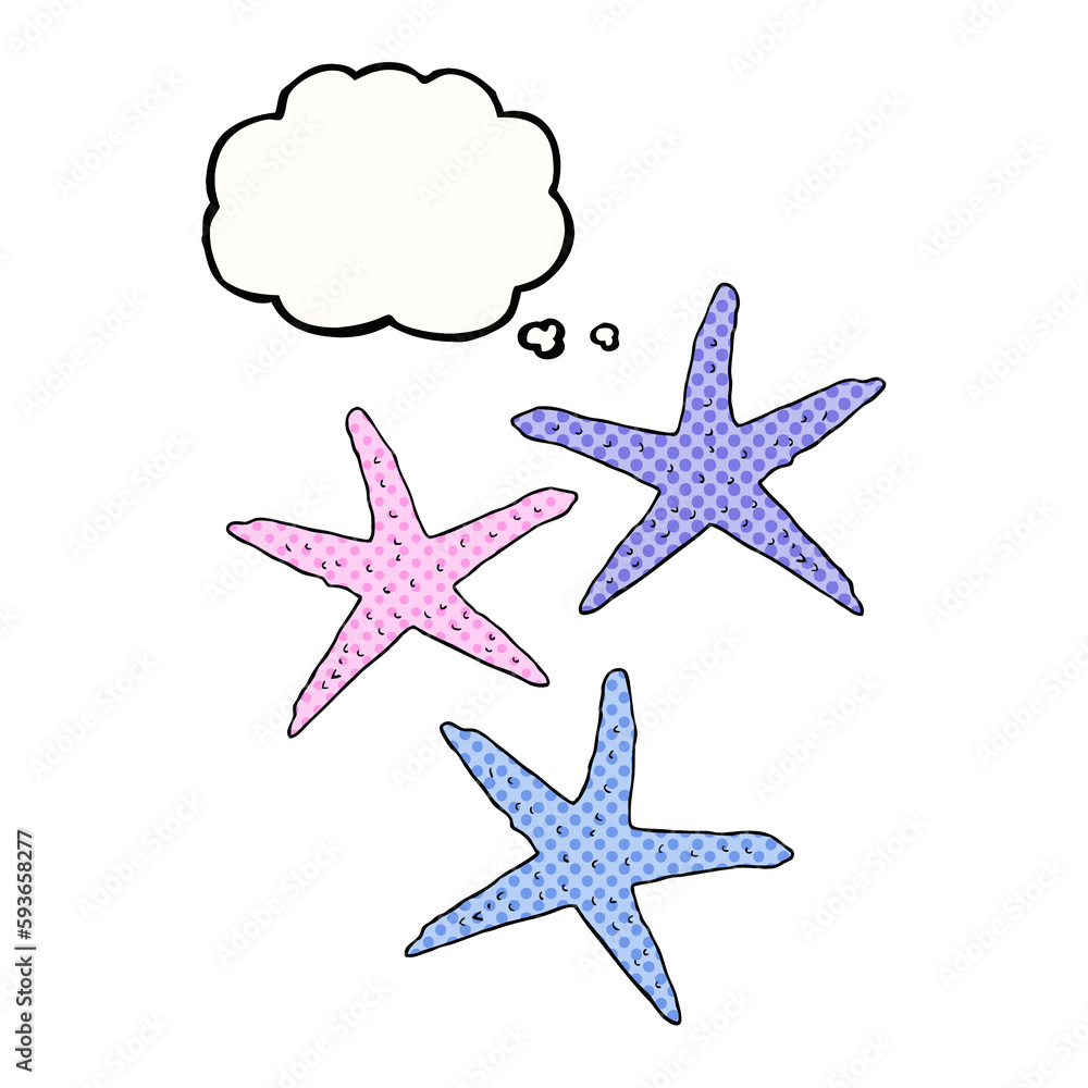 thought bubble cartoon starfish thought bubble cartoon starfish