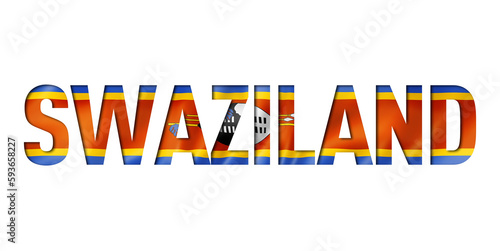 Papier peint swaziland flag text font