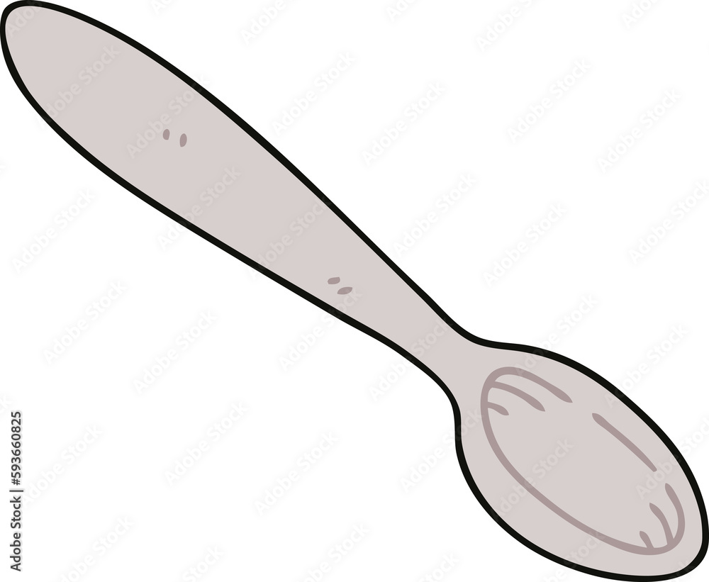 quirky hand drawn cartoon spoon quirky hand drawn cartoon spoon
