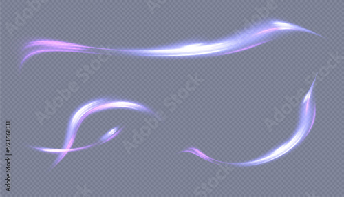 Purple light swirl, shimmering highlights flash with brightness.