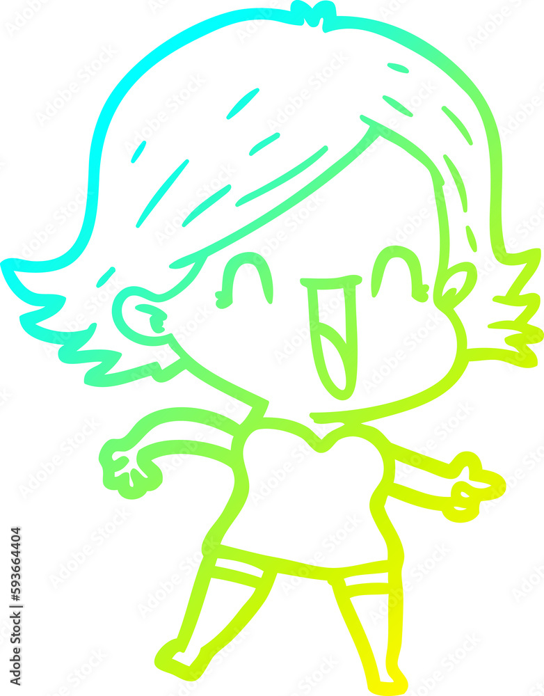 cold gradient line drawing cartoon laughing woman pointing cold gradient line drawing cartoon laughing woman pointing