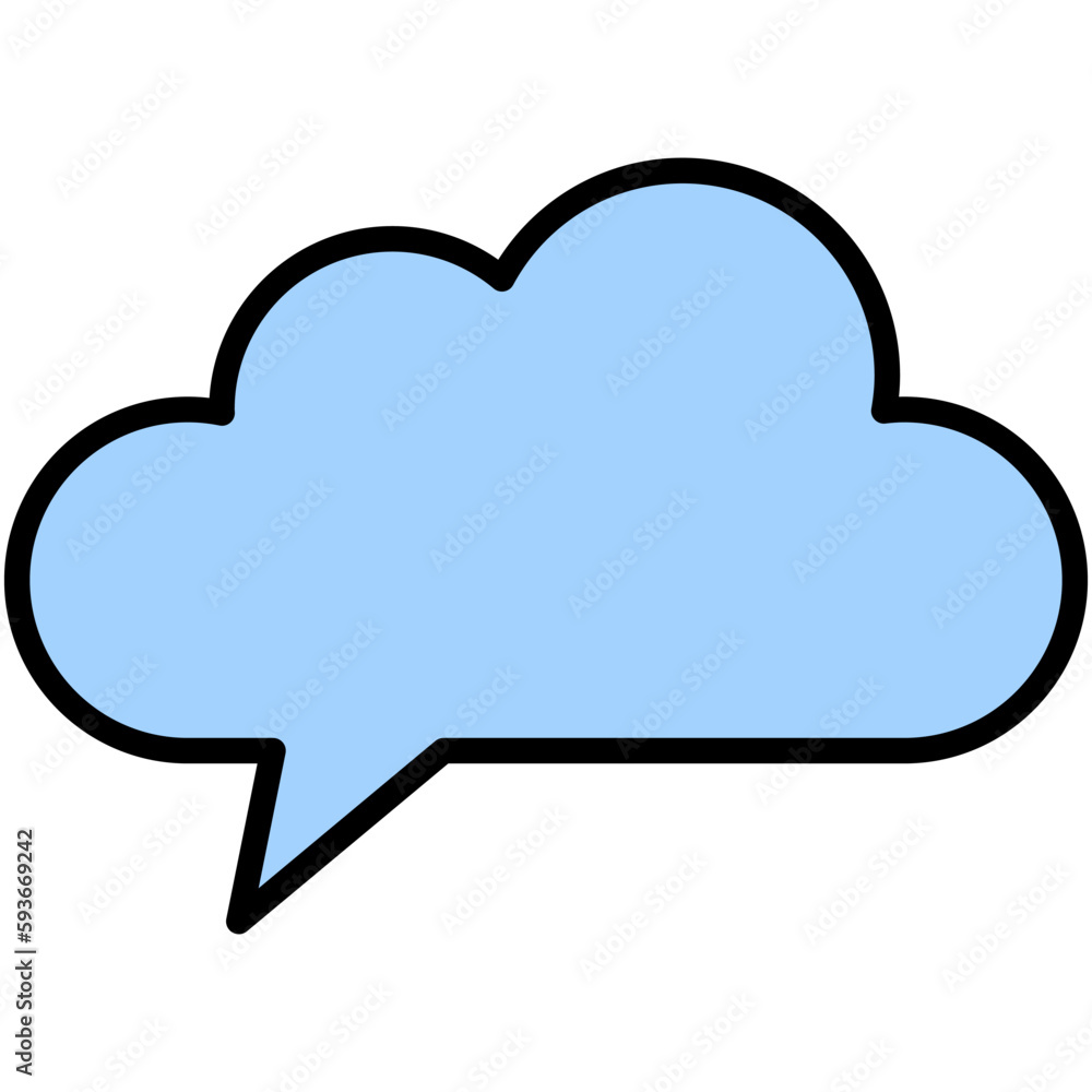 Speech balloons icon, filled style vector illustration Speech balloons icon, filled style vector illustration