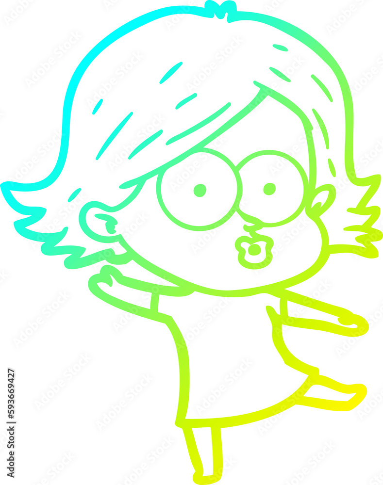 cold gradient line drawing cartoon girl pouting cold gradient line drawing cartoon girl pouting