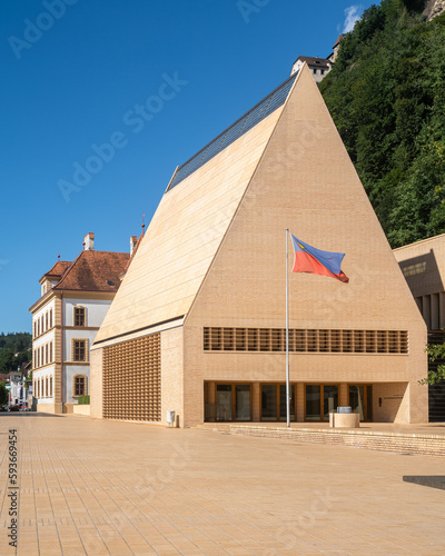 The parliament building of Vaduz, Liechtenstein