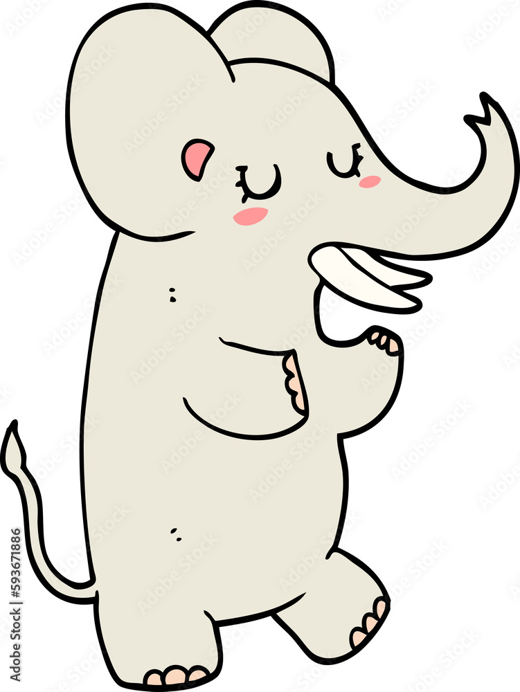 Fototapeta premium cartoon elephant