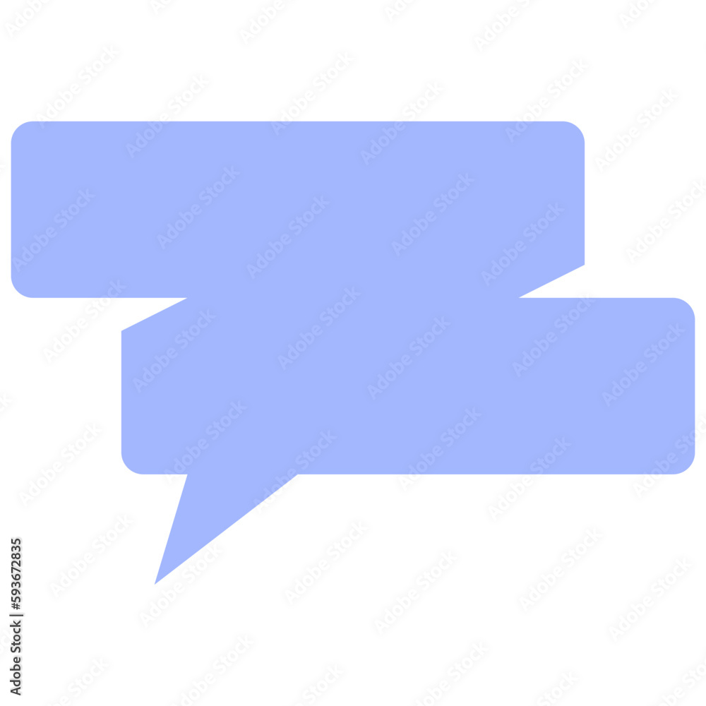 Speech balloons icon, flat style vector illustration Speech balloons icon, flat style vector illustration