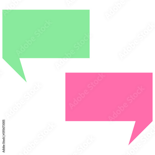 Free Download Speech balloons icon, flat style vector illustration - GFXLoad